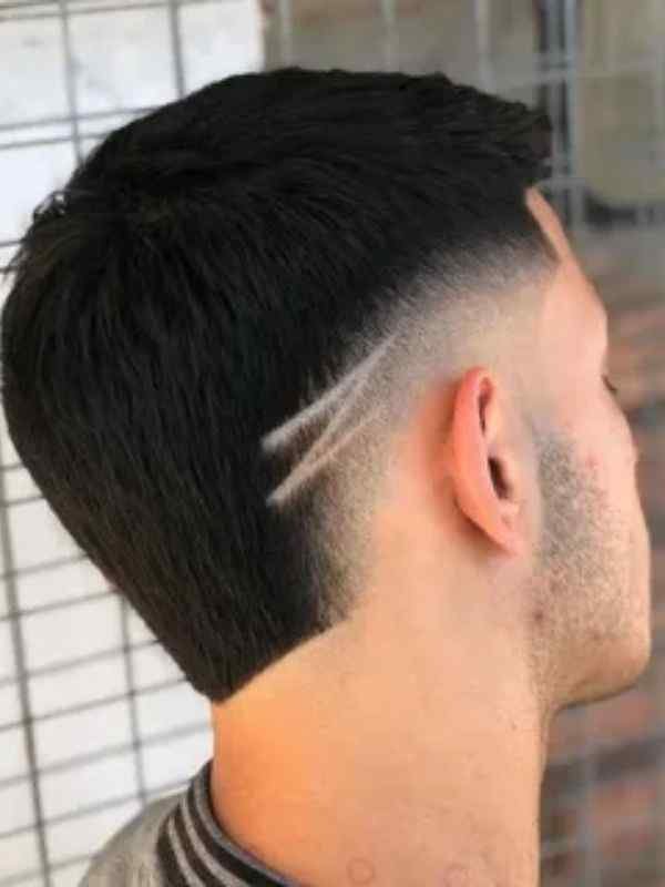 Business Professional Burst Fade Side Part