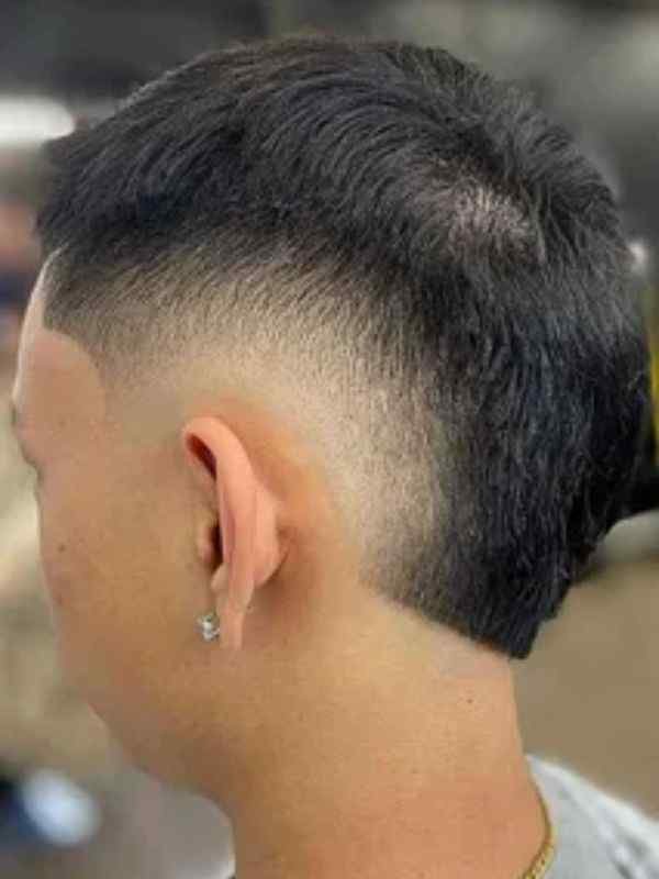 Clean Shaven Burst Fade Side Part