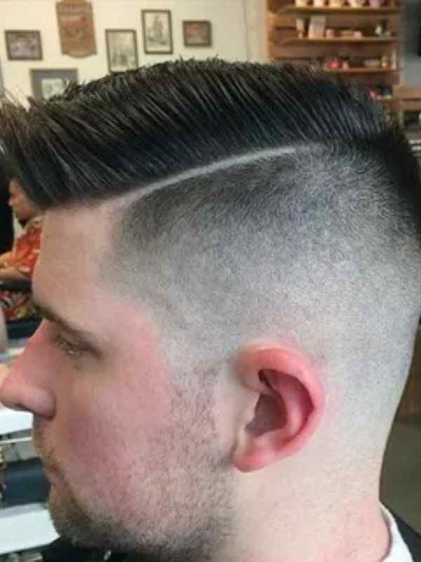 Hard Part Burst Fade Side Part