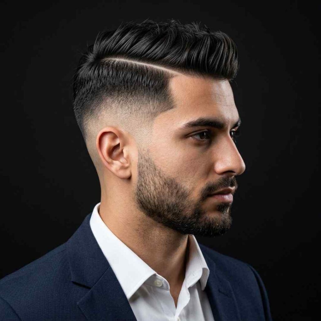 Modern Business Burst Fade Hard Part