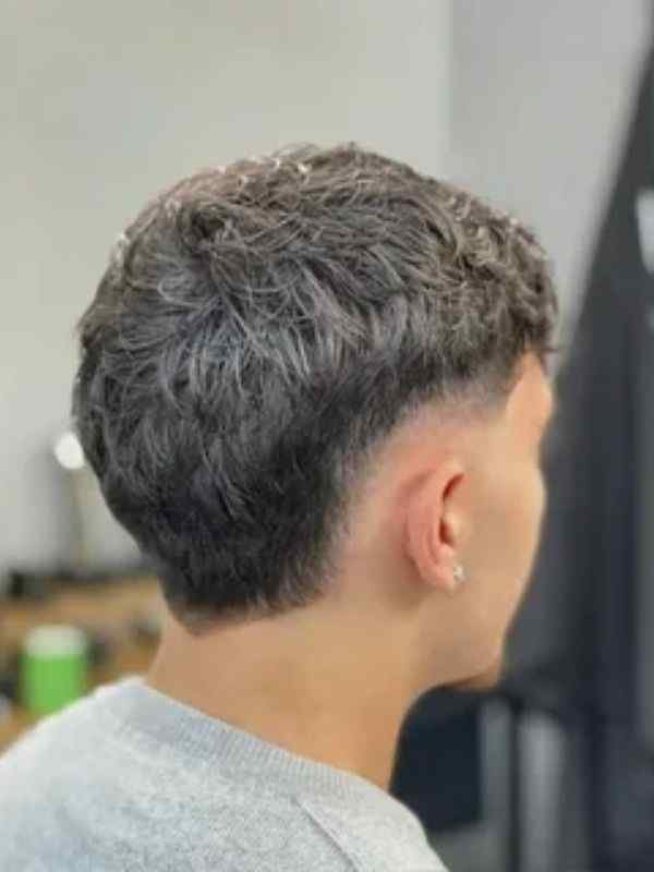 Short Burst Fade Side Part