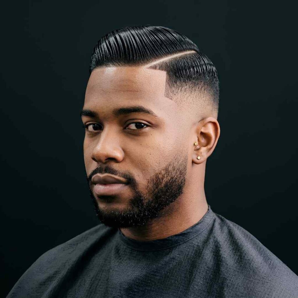 Slick Back Burst Fade Hard Part