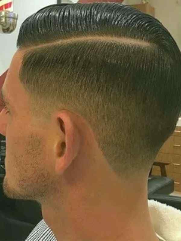 Slick Side Part Burst Fade