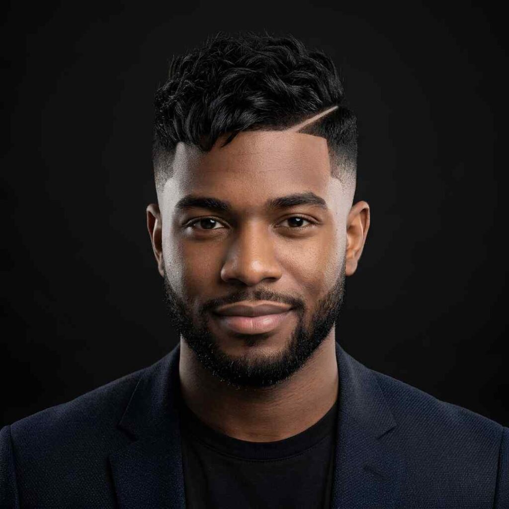 Wavy Burst Fade Hard Part